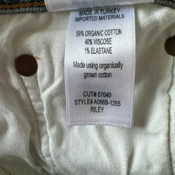 NEW AGOLDE Riley Straight Crop Jeans Distressed - Picture 8 of 11